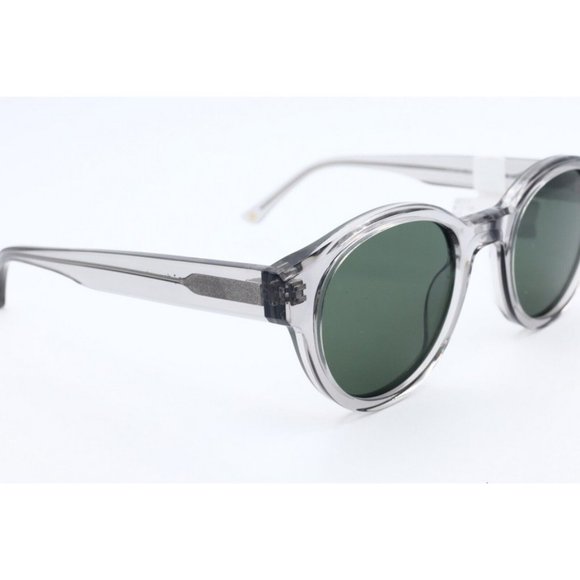 New Prodesign Denmark Cut 3 S 6525 Round Clear Sunglasses Green Lenses 48mm main image 4